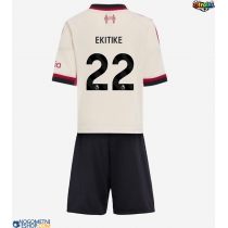 Otroški Nogometni dresi Liverpool Hugo Ekitike #22 Gostujoči 2025-26 Kratek Rokav (+ Kratke hlače)